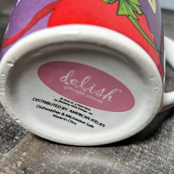 Delish Ceramic Over Size Mug One of a kind Girls - - Picture 6 of 6